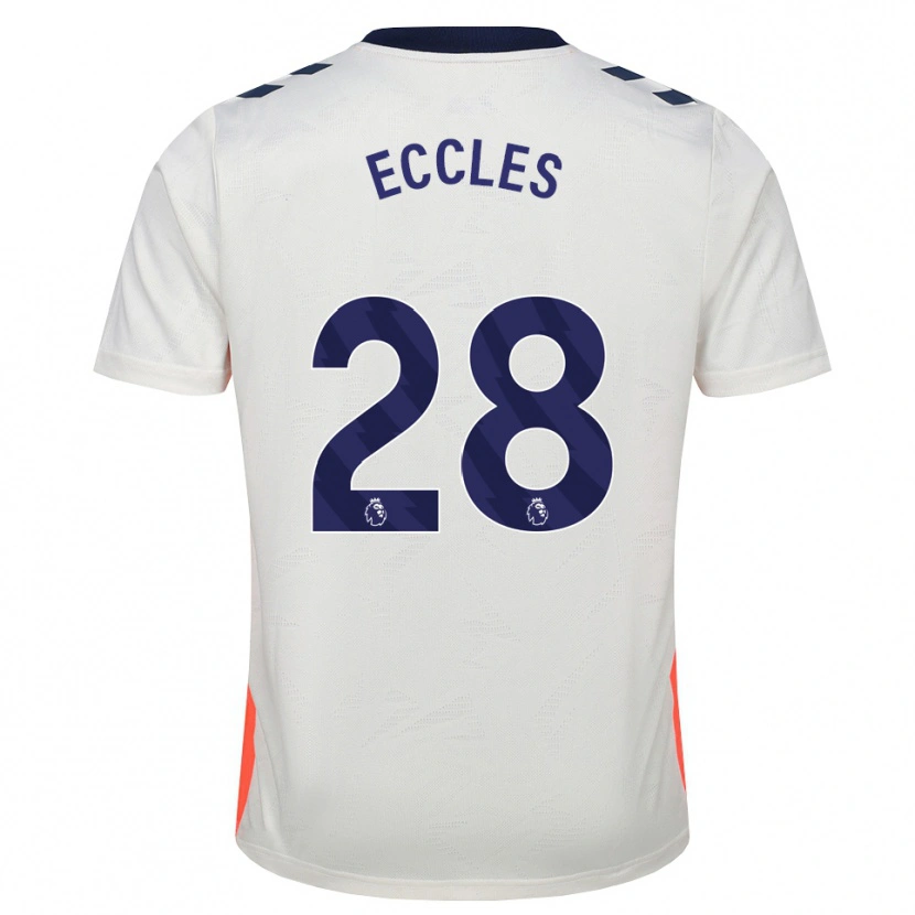Danxen Pánské Josh Eccles #28 Bílá Oranžová Královská Modrá Daleko Hráčské Dresy 2026/27 Dres