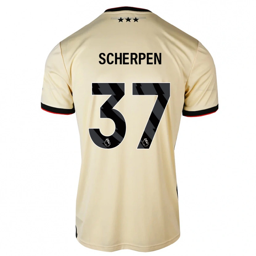 Danxen Pánské Kjell Scherpen #37 Citrónový Krém Černá Červená Daleko Hráčské Dresy 2026/27 Dres