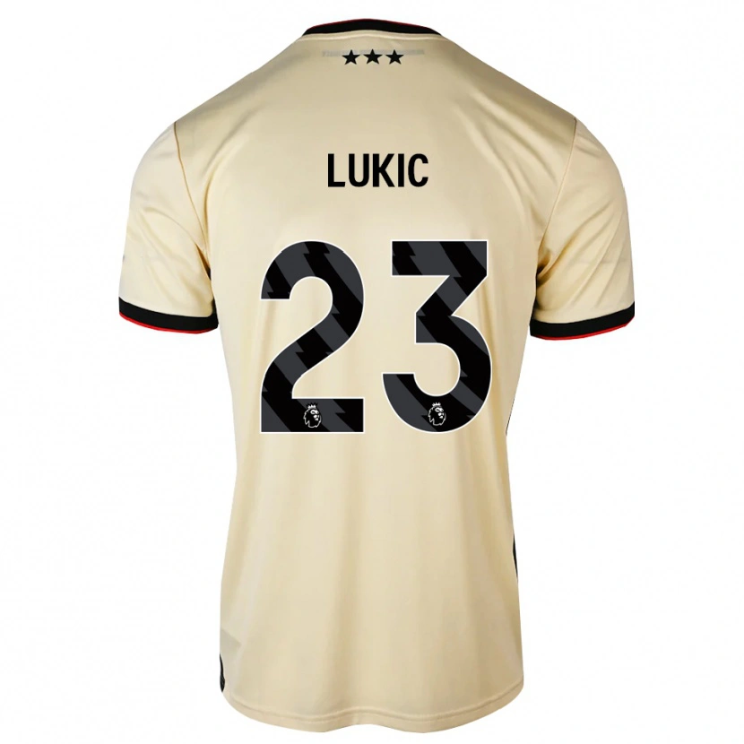 Danxen Pánské Saša Lukić #23 Citrónový Krém Černá Červená Daleko Hráčské Dresy 2026/27 Dres