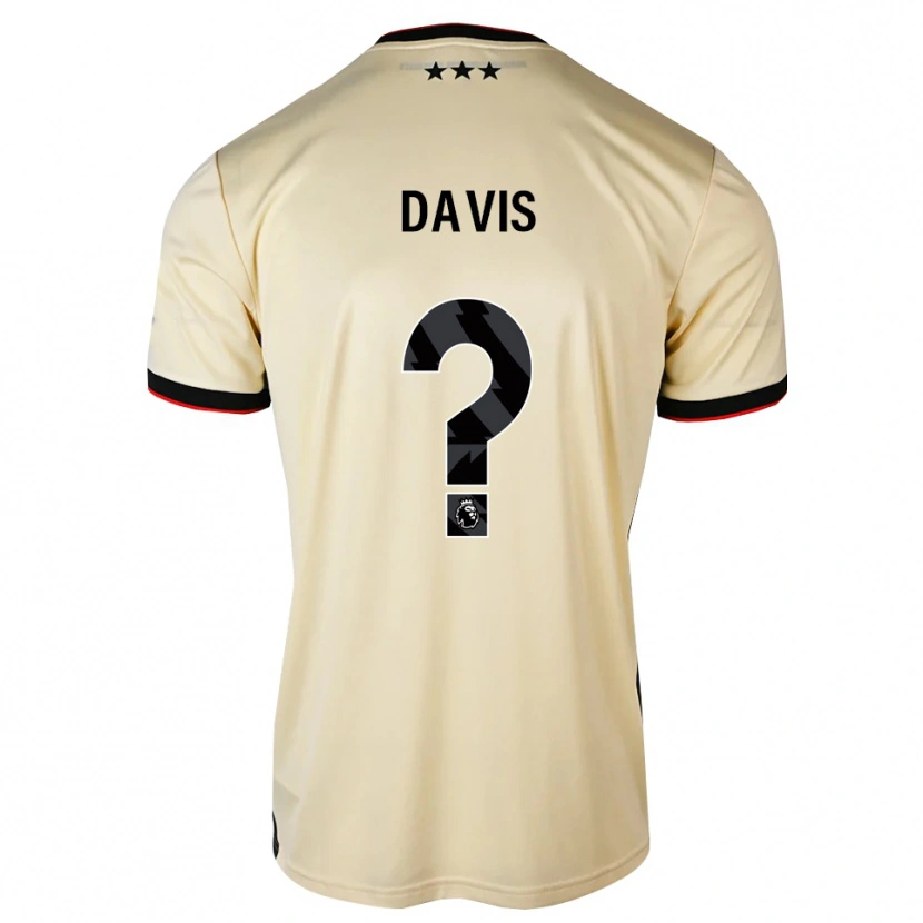 Danxen Pánské Oli Davis #0 Citrónový Krém Černá Červená Daleko Hráčské Dresy 2026/27 Dres
