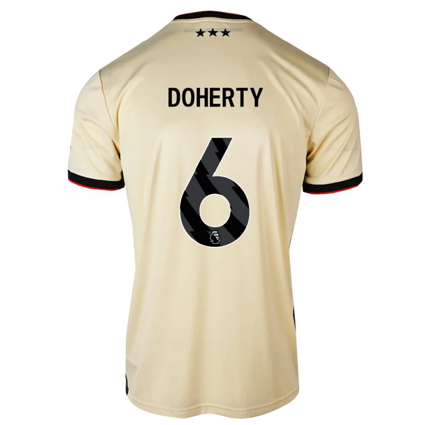 Danxen Pánské Ryan Doherty #6 Citrónový Krém Černá Červená Daleko Hráčské Dresy 2026/27 Dres