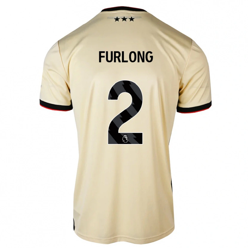 Danxen Pánské Darnell Furlong #2 Citrónový Krém Černá Červená Daleko Hráčské Dresy 2026/27 Dres