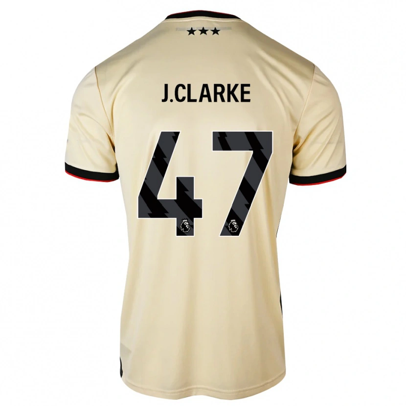 Danxen Pánské Jack Clarke #47 Citrónový Krém Černá Červená Daleko Hráčské Dresy 2026/27 Dres
