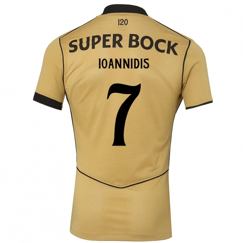 Danxen Pánské Fotis Ioannidis #7 Zlatavě Rudá Černá Daleko Hráčské Dresy 2026/27 Dres