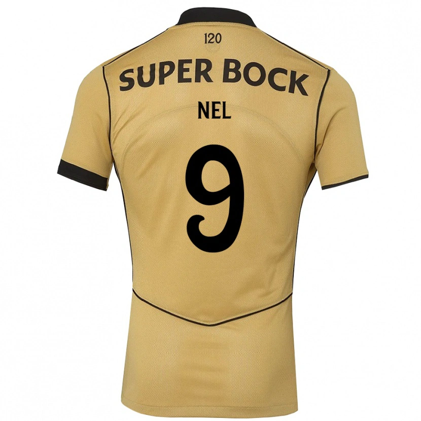 Danxen Pánské Rafael Nel #9 Zlatavě Rudá Černá Daleko Hráčské Dresy 2026/27 Dres