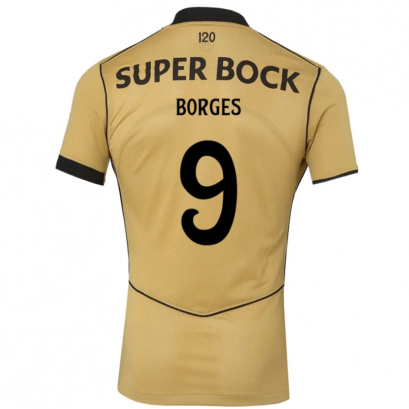 Danxen Pánské Ana Borges #9 Zlatavě Rudá Černá Daleko Hráčské Dresy 2026/27 Dres