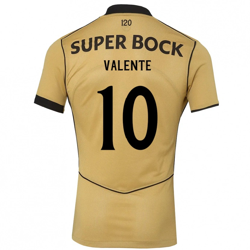 Danxen Pánské João Valente #10 Zlatavě Rudá Černá Daleko Hráčské Dresy 2026/27 Dres