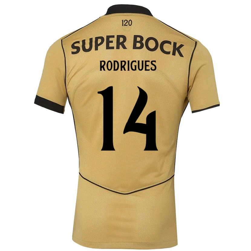 Danxen Pánské Paulo Rodrigues #14 Zlatavě Rudá Černá Daleko Hráčské Dresy 2026/27 Dres