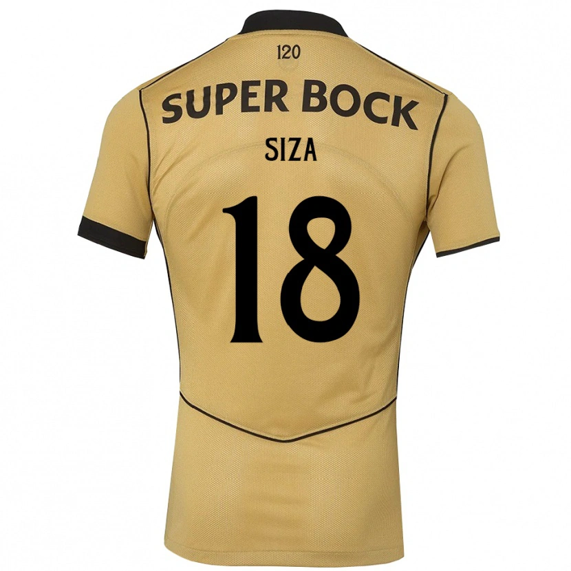 Danxen Pánské Sergio Siza #18 Zlatavě Rudá Černá Daleko Hráčské Dresy 2026/27 Dres