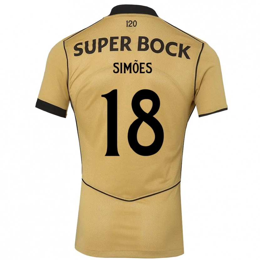 Danxen Pánské Francisco Simões #18 Zlatavě Rudá Černá Daleko Hráčské Dresy 2026/27 Dres