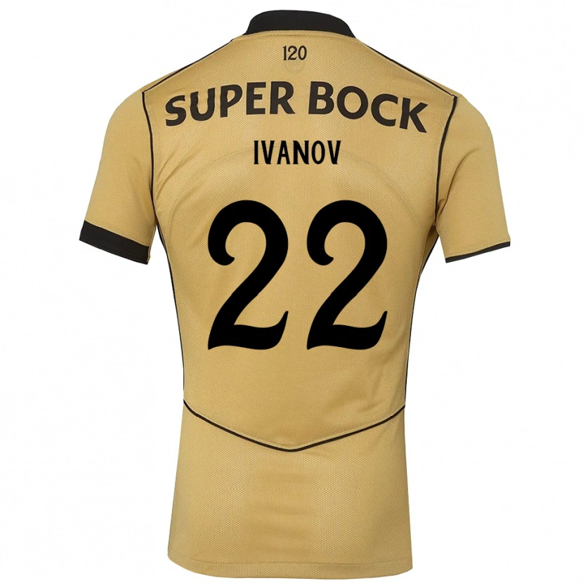 Danxen Pánské David Ivanov #22 Zlatavě Rudá Černá Daleko Hráčské Dresy 2026/27 Dres