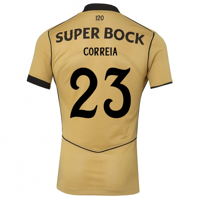 Danxen Pánské Duarte Correia #23 Zlatavě Rudá Černá Daleko Hráčské Dresy 2026/27 Dres