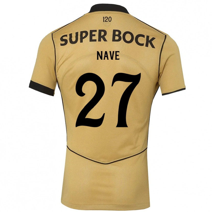 Danxen Pánské Matilde Nave #27 Zlatavě Rudá Černá Daleko Hráčské Dresy 2026/27 Dres