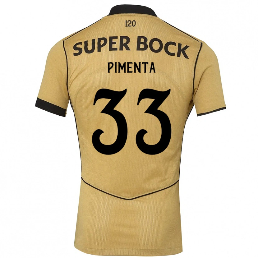 Danxen Pánské Carolina Pimenta #33 Zlatavě Rudá Černá Daleko Hráčské Dresy 2026/27 Dres