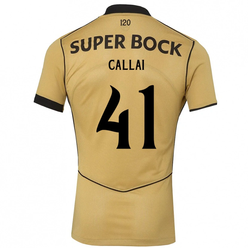 Danxen Pánské Diego Callai #41 Zlatavě Rudá Černá Daleko Hráčské Dresy 2026/27 Dres