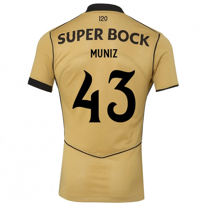 Danxen Pánské João Muniz #43 Zlatavě Rudá Černá Daleko Hráčské Dresy 2026/27 Dres