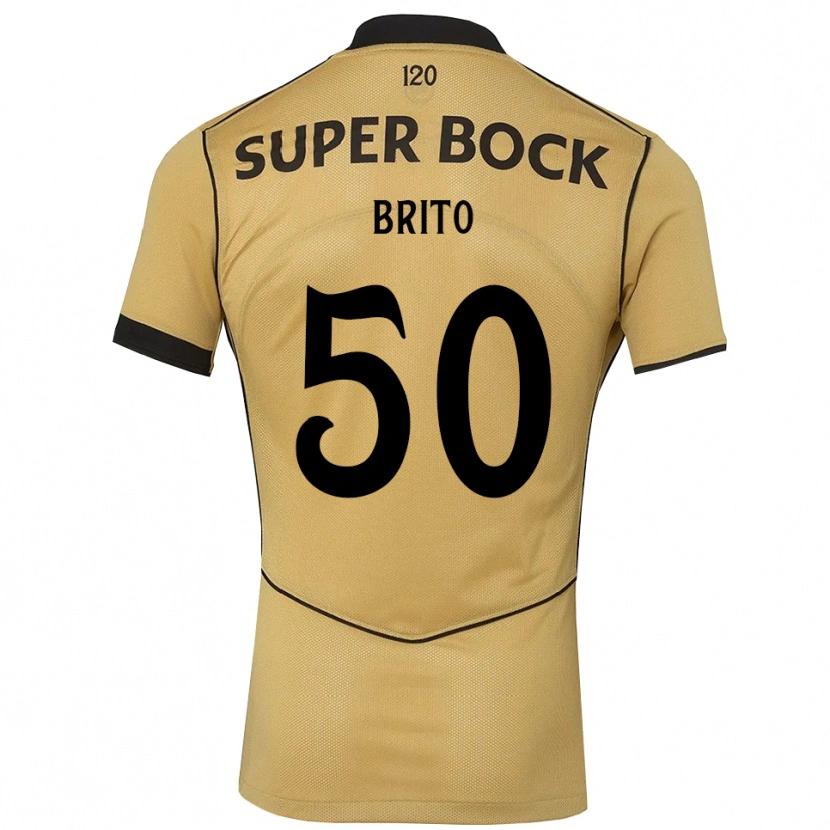 Danxen Pánské Alexandre Brito #50 Zlatavě Rudá Černá Daleko Hráčské Dresy 2026/27 Dres