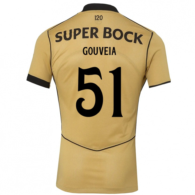 Danxen Pánské Miguel Gouveia #51 Zlatavě Rudá Černá Daleko Hráčské Dresy 2026/27 Dres