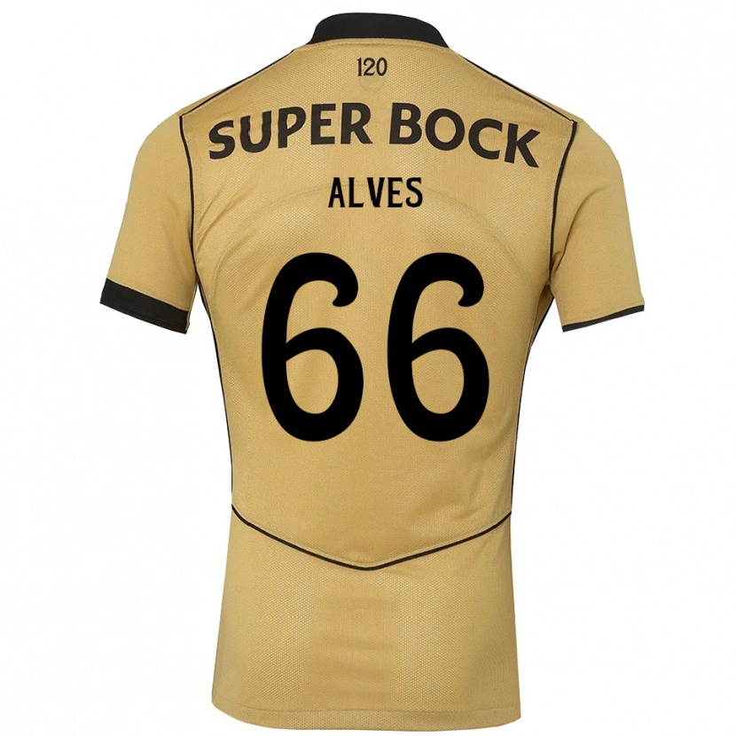 Danxen Pánské Miguel Alves #66 Zlatavě Rudá Černá Daleko Hráčské Dresy 2026/27 Dres