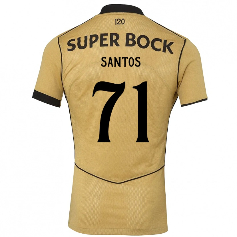 Danxen Pánské Denilson Santos #71 Zlatavě Rudá Černá Daleko Hráčské Dresy 2026/27 Dres