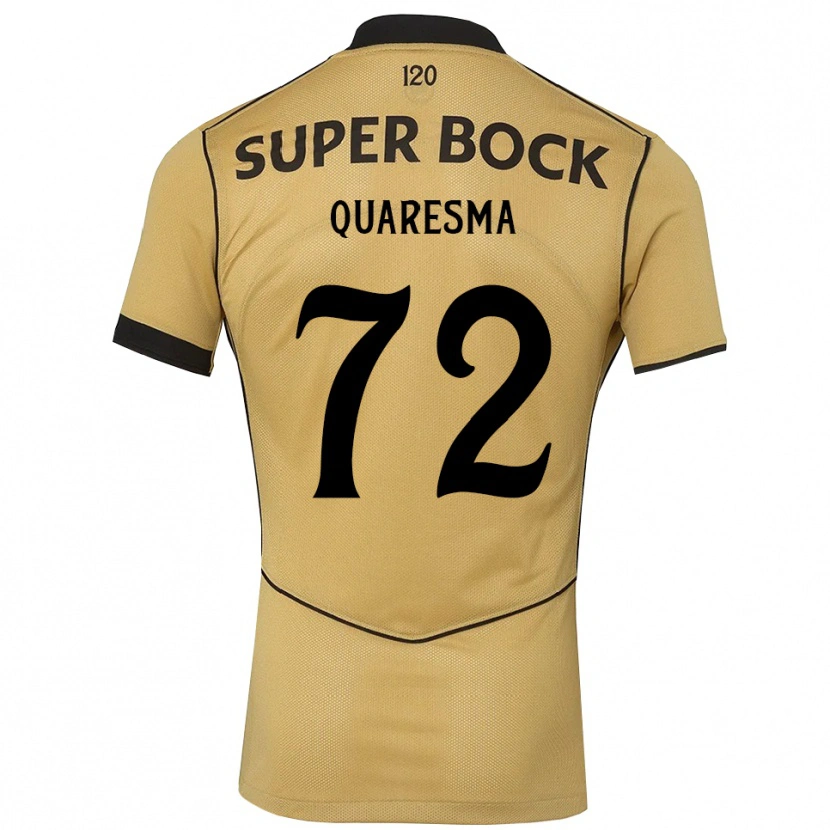 Danxen Pánské Eduardo Quaresma #72 Zlatavě Rudá Černá Daleko Hráčské Dresy 2026/27 Dres