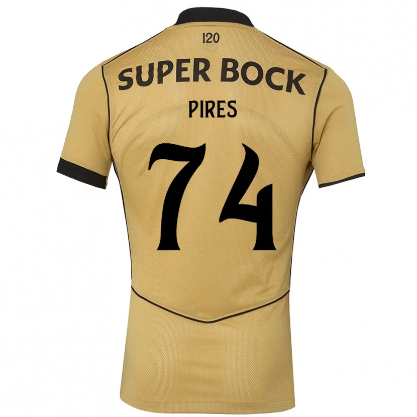 Danxen Pánské Guilherme Pires #74 Zlatavě Rudá Černá Daleko Hráčské Dresy 2026/27 Dres