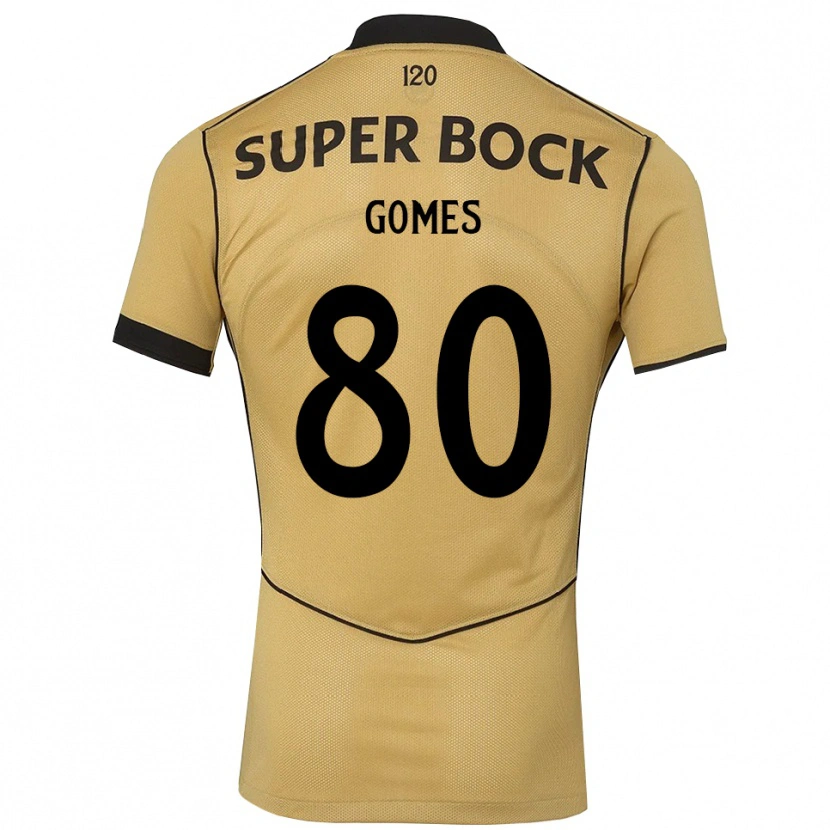 Danxen Pánské Luís Gomes #80 Zlatavě Rudá Černá Daleko Hráčské Dresy 2026/27 Dres
