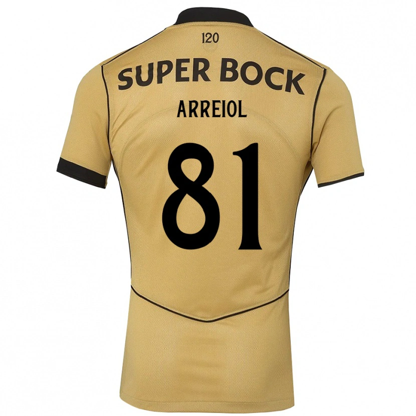 Danxen Pánské Henrique Arreiol #81 Zlatavě Rudá Černá Daleko Hráčské Dresy 2026/27 Dres