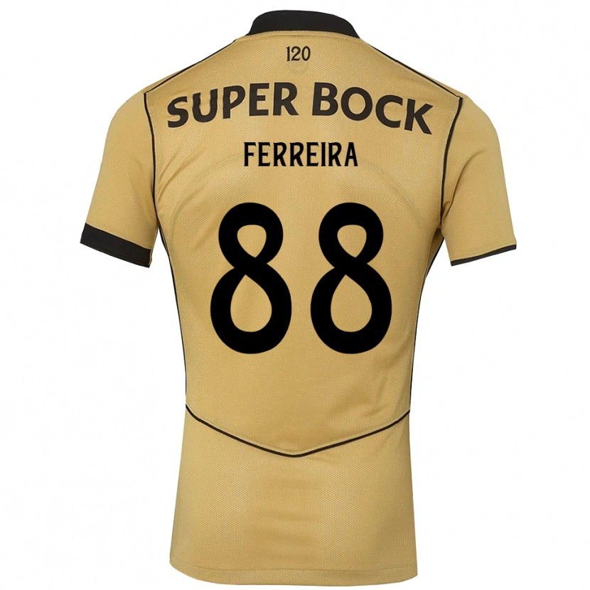 Danxen Pánské Tiago Ferreira #88 Zlatavě Rudá Černá Daleko Hráčské Dresy 2026/27 Dres