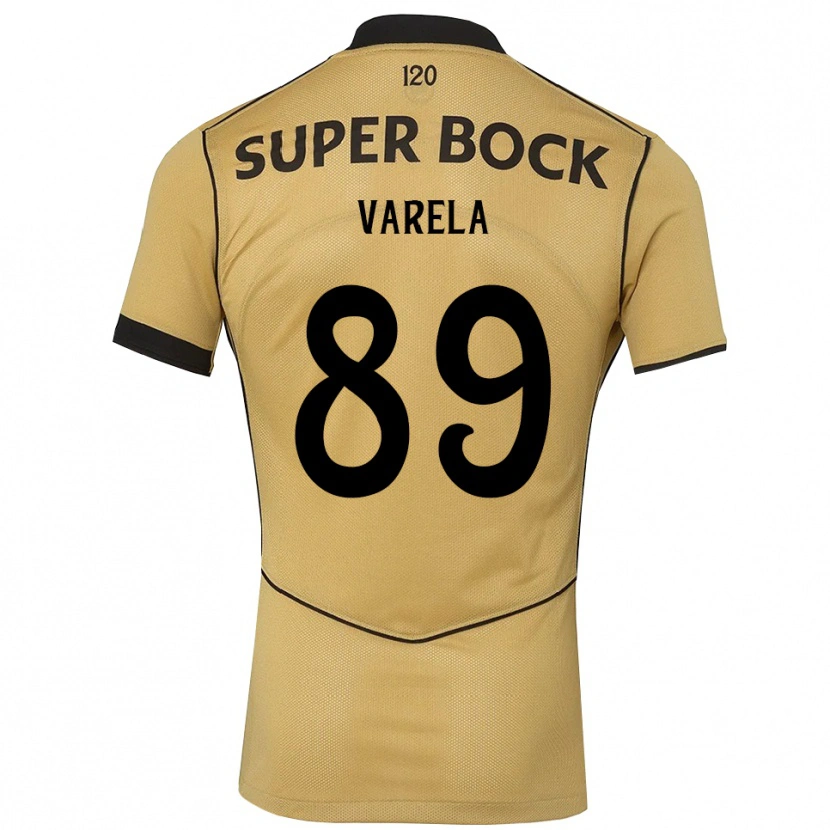 Danxen Pánské Leonardo Varela #89 Zlatavě Rudá Černá Daleko Hráčské Dresy 2026/27 Dres