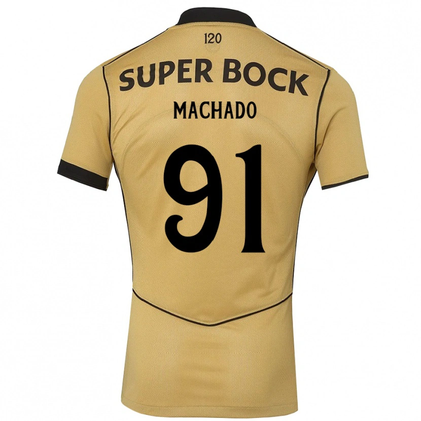 Danxen Pánské Francisco Machado #91 Zlatavě Rudá Černá Daleko Hráčské Dresy 2026/27 Dres