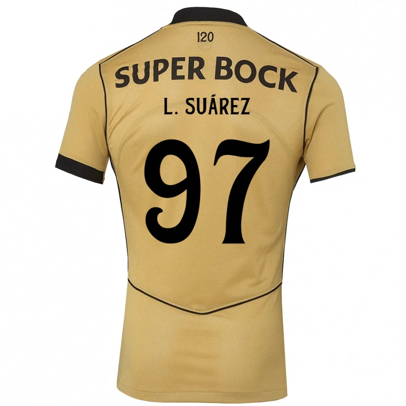 Danxen Pánské Luis Suárez #97 Zlatavě Rudá Černá Daleko Hráčské Dresy 2026/27 Dres
