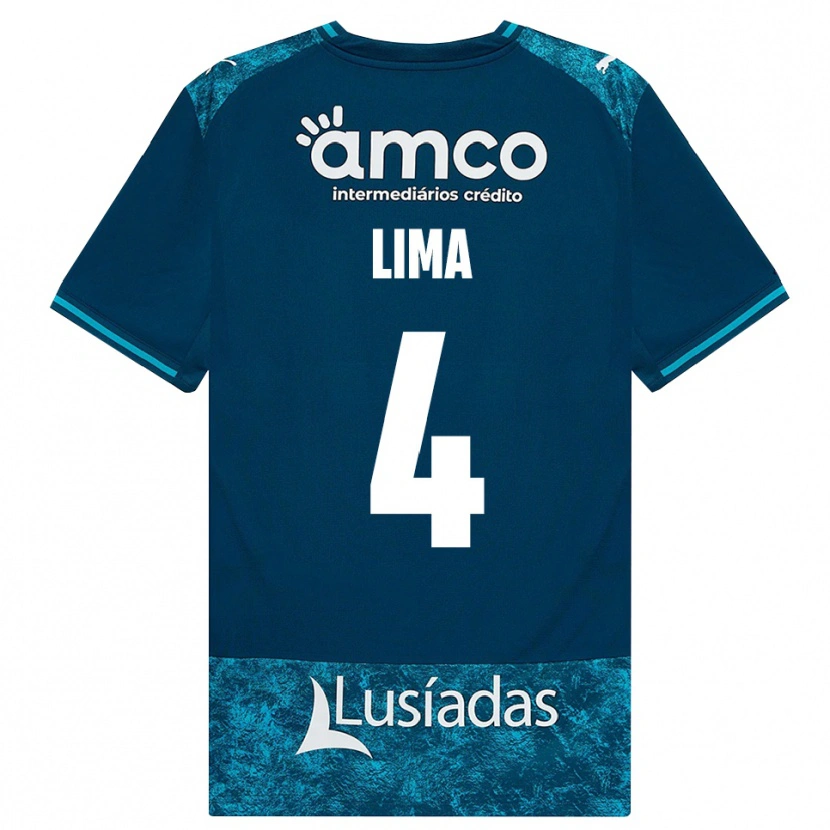 Danxen Pánské Guilherme Lima #4 Tmavě Břidlicově Šedá Středně Tyrkysová Daleko Hráčské Dresy 2026/27 Dres