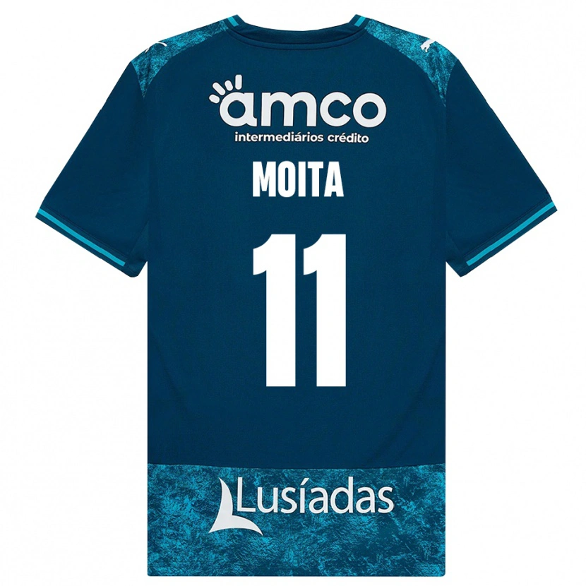 Danxen Pánské Carlos Moita #11 Tmavě Břidlicově Šedá Středně Tyrkysová Daleko Hráčské Dresy 2026/27 Dres