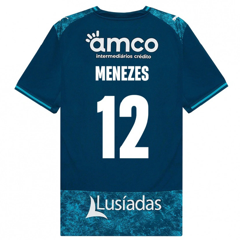 Danxen Pánské Gabriel Menezes #12 Tmavě Břidlicově Šedá Středně Tyrkysová Daleko Hráčské Dresy 2026/27 Dres
