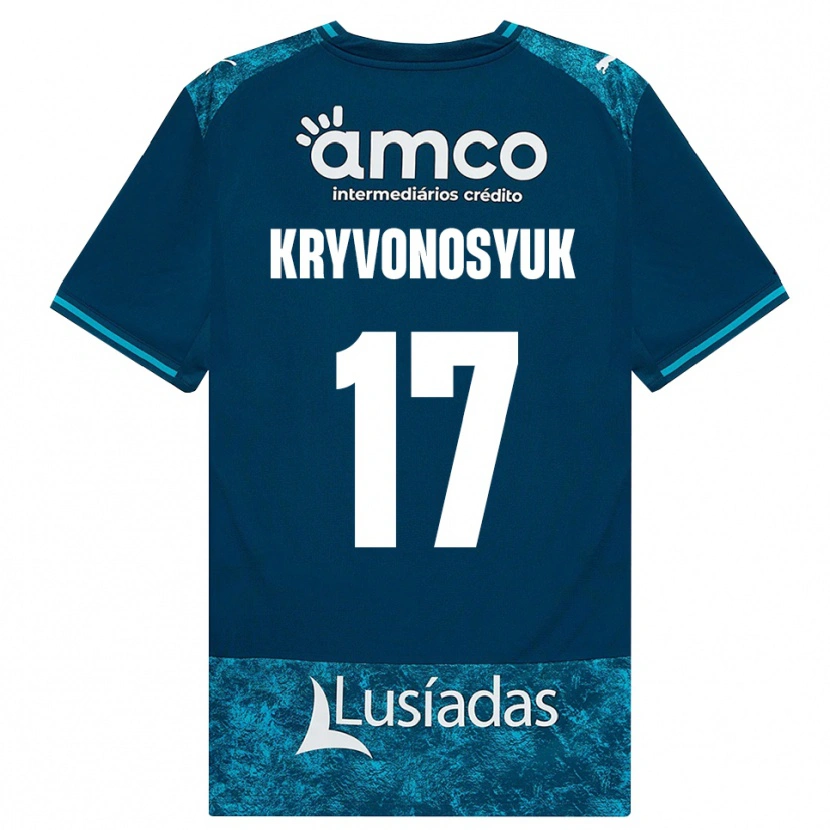 Danxen Pánské Leonardo Kryvonosyuk #17 Tmavě Břidlicově Šedá Středně Tyrkysová Daleko Hráčské Dresy 2026/27 Dres