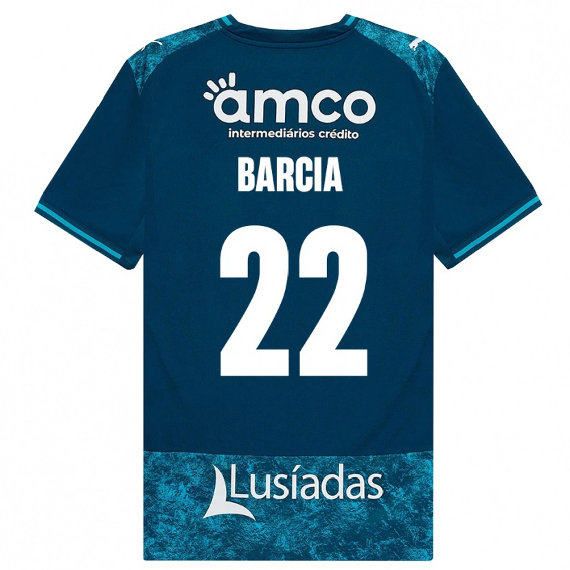 Danxen Pánské Sergio Barcia #22 Tmavě Břidlicově Šedá Středně Tyrkysová Daleko Hráčské Dresy 2026/27 Dres