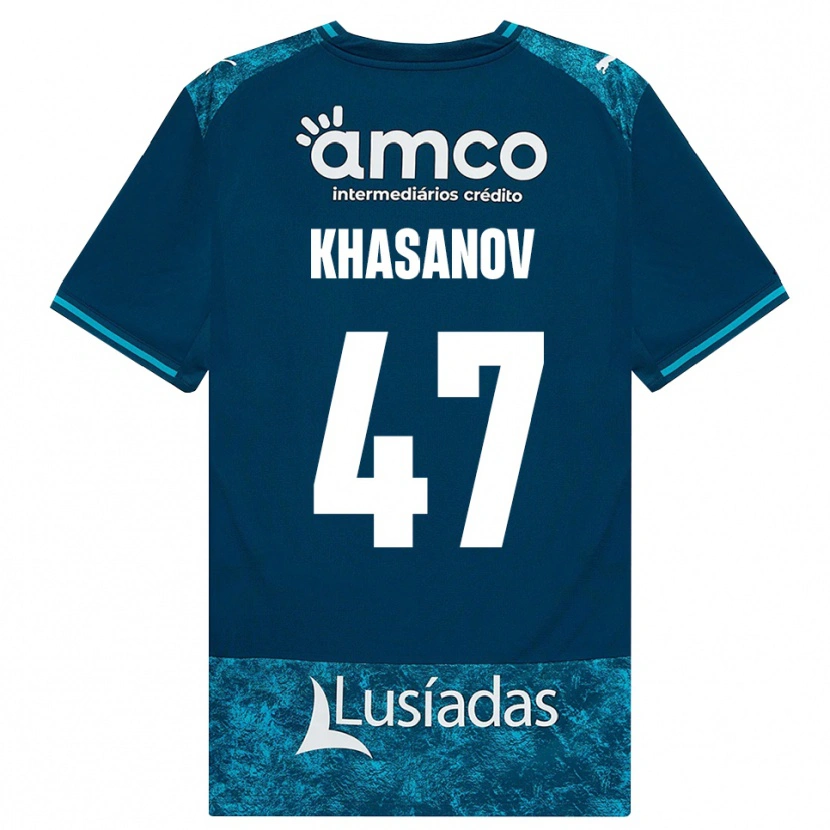 Danxen Pánské Sadriddin Khasanov #47 Tmavě Břidlicově Šedá Středně Tyrkysová Daleko Hráčské Dresy 2026/27 Dres