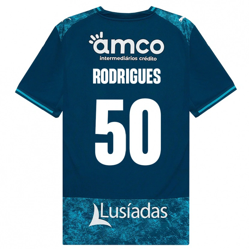 Danxen Pánské Diego Rodrigues #50 Tmavě Břidlicově Šedá Středně Tyrkysová Daleko Hráčské Dresy 2026/27 Dres
