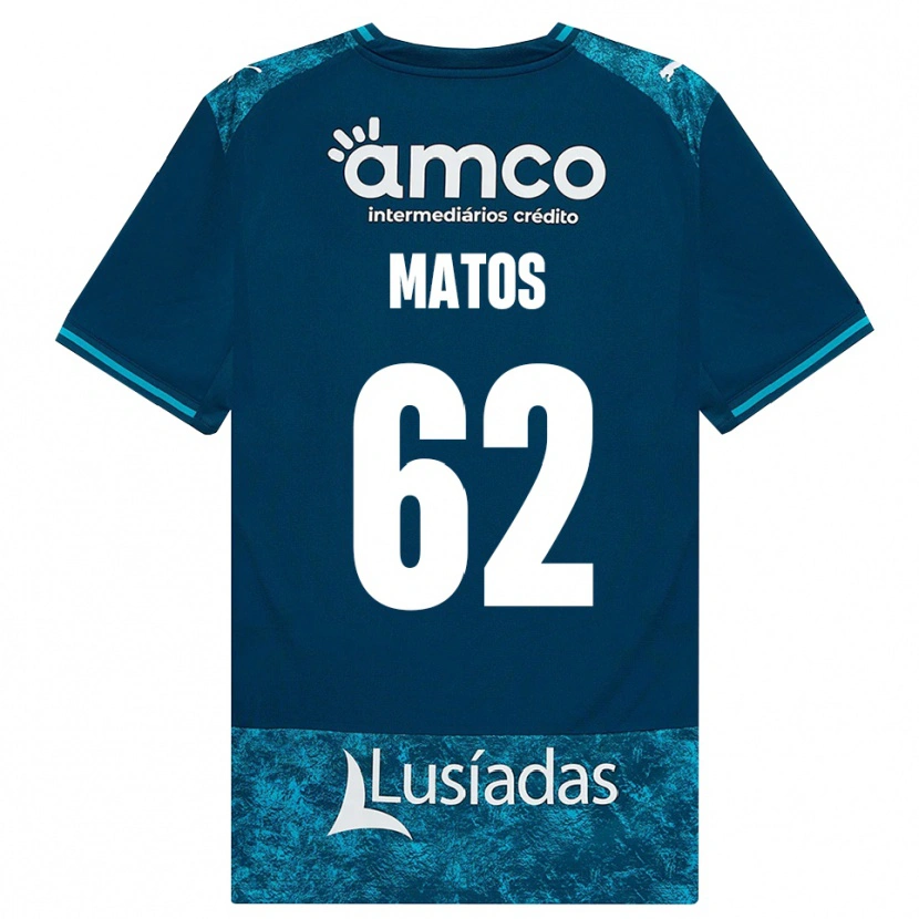 Danxen Pánské Nuno Matos #62 Tmavě Břidlicově Šedá Středně Tyrkysová Daleko Hráčské Dresy 2026/27 Dres