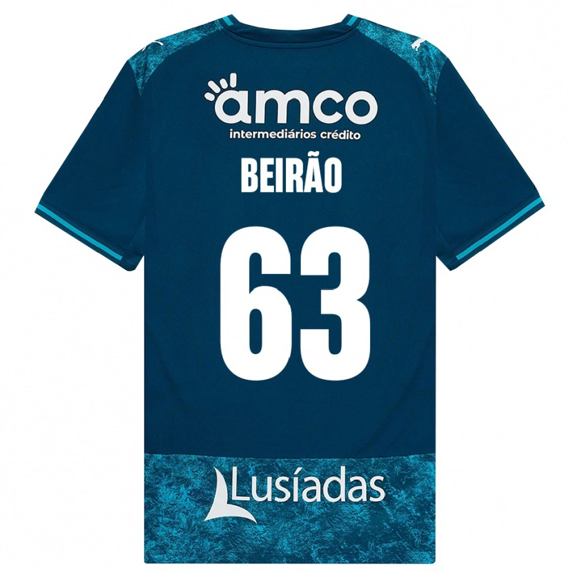 Danxen Pánské Rodrigo Beirão #63 Tmavě Břidlicově Šedá Středně Tyrkysová Daleko Hráčské Dresy 2026/27 Dres