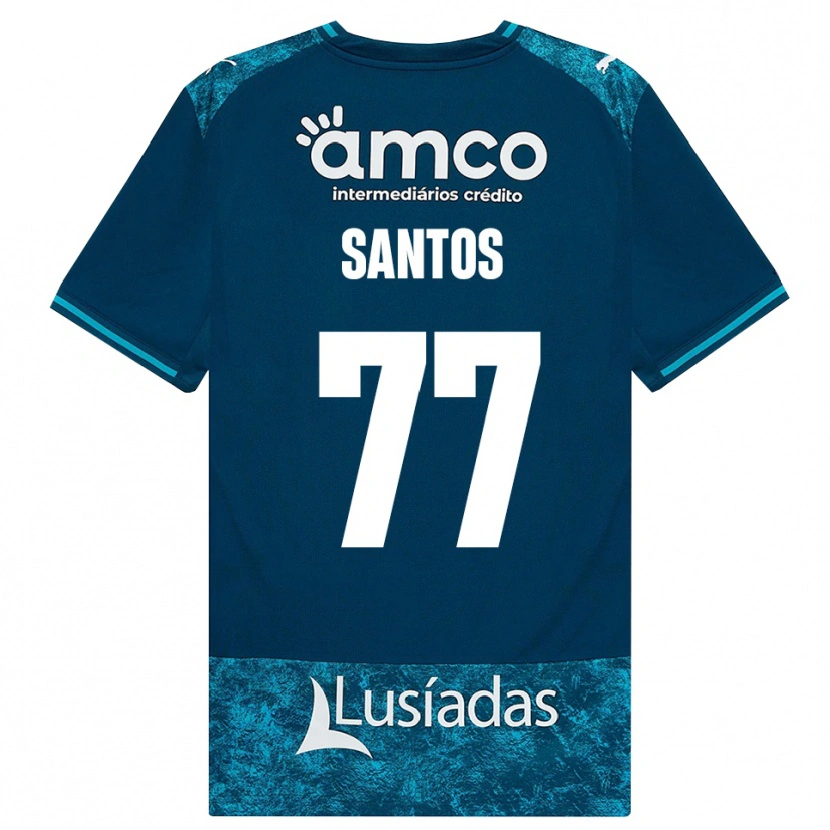 Danxen Pánské Edu Santos #77 Tmavě Břidlicově Šedá Středně Tyrkysová Daleko Hráčské Dresy 2026/27 Dres