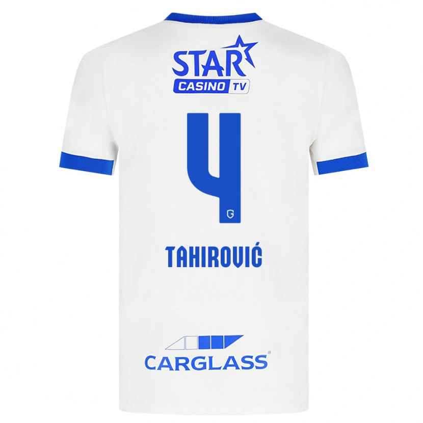 Danxen Pánské Benjamin Tahirovic #4 Bílá Modrá Daleko Hráčské Dresy 2026/27 Dres