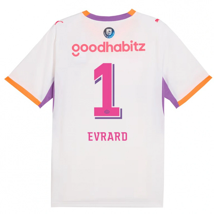 Danxen Pánské Nicky Evrard #1 Bílá Fialová Oranžová Daleko Hráčské Dresy 2026/27 Dres