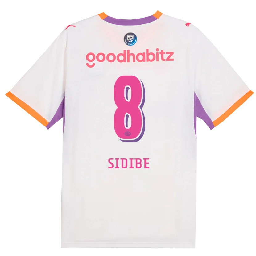 Danxen Pánské Sol Sidibé #8 Bílá Fialová Oranžová Daleko Hráčské Dresy 2026/27 Dres