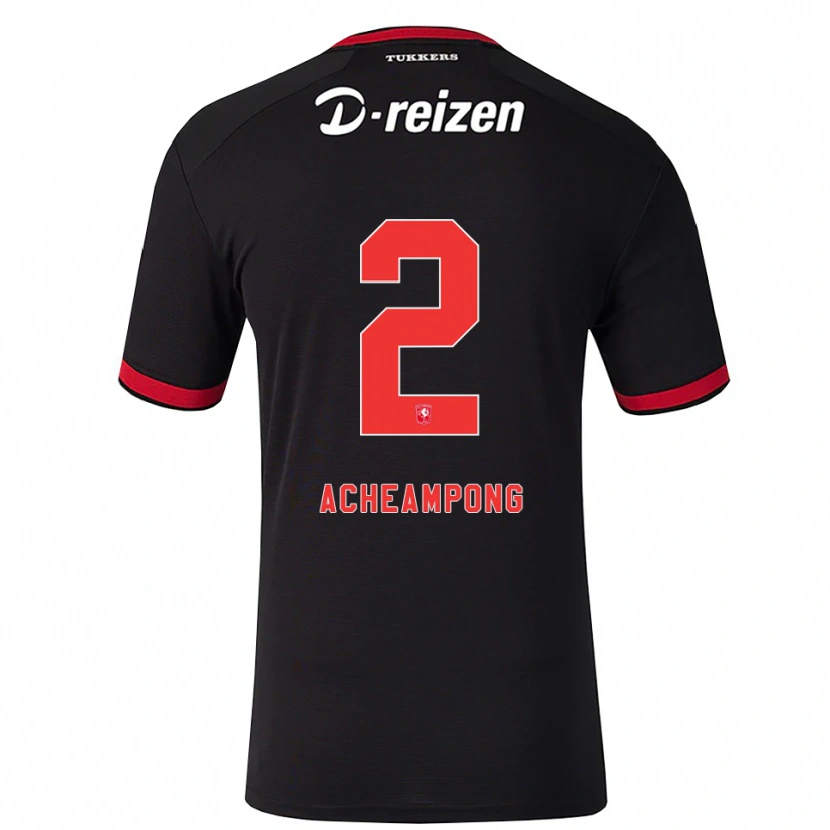 Danxen Pánské Sage Acheampong #2 Červená Bílá Černá Daleko Hráčské Dresy 2026/27 Dres