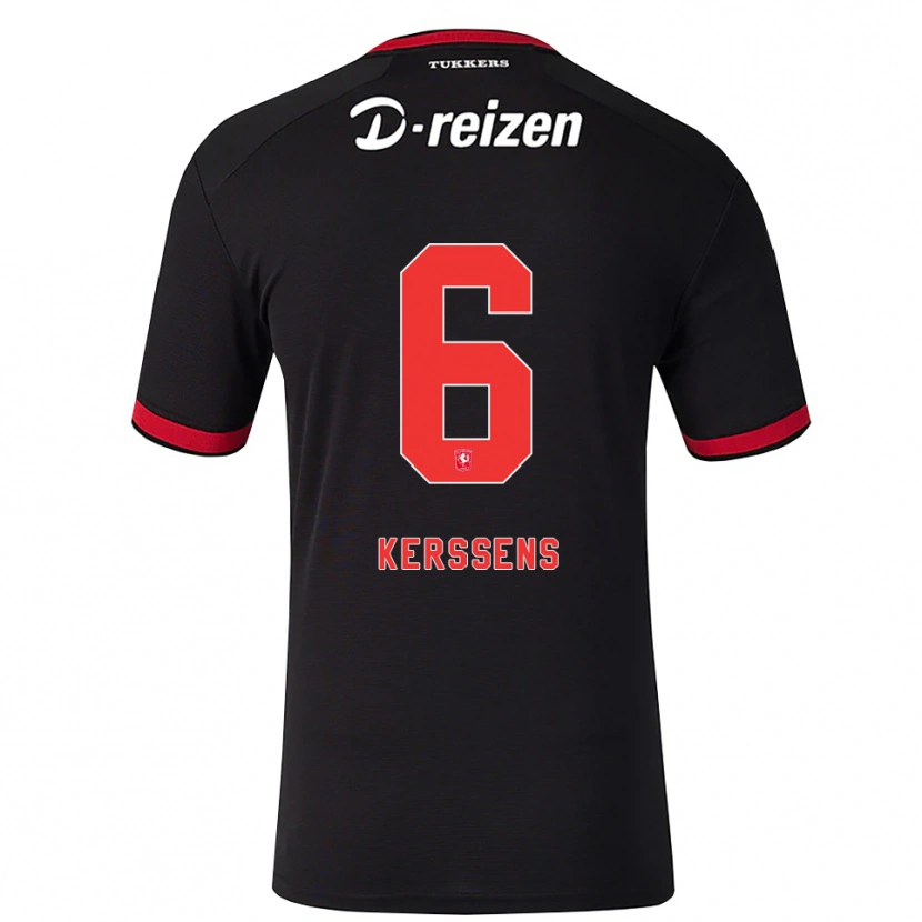Danxen Pánské Tom Kerssens #6 Červená Bílá Černá Daleko Hráčské Dresy 2026/27 Dres