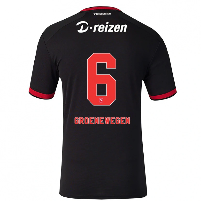 Danxen Pánské Lynn Groenewegen #6 Červená Bílá Černá Daleko Hráčské Dresy 2026/27 Dres