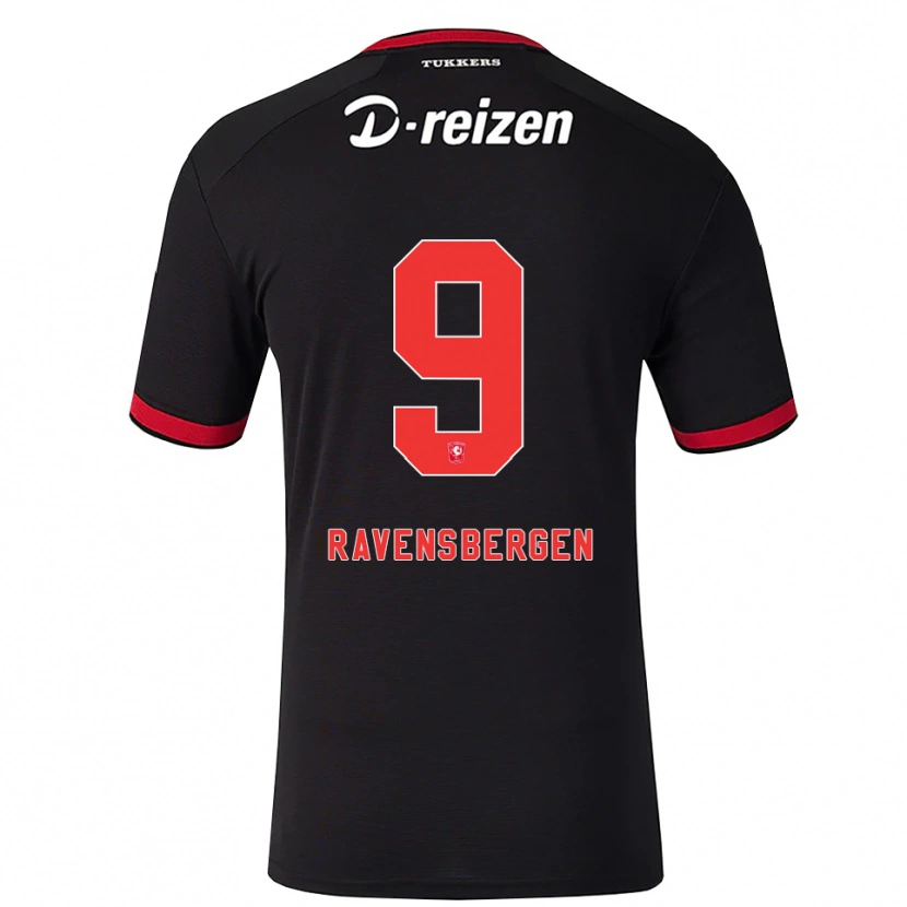 Danxen Pánské Jaimy Ravensbergen #9 Červená Bílá Černá Daleko Hráčské Dresy 2026/27 Dres