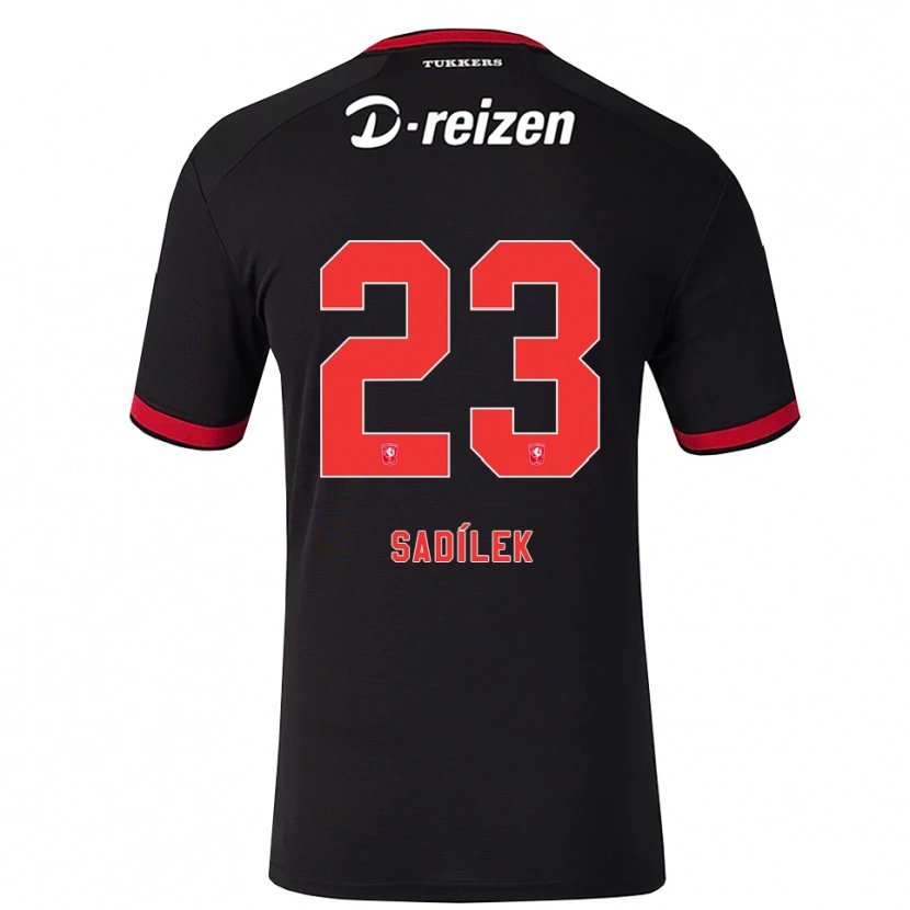 Danxen Pánské Michal Sadilek #23 Červená Bílá Černá Daleko Hráčské Dresy 2026/27 Dres